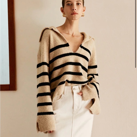 SOLD🚫 Commence Oversized Striped Sweater - Picture 9 of 9